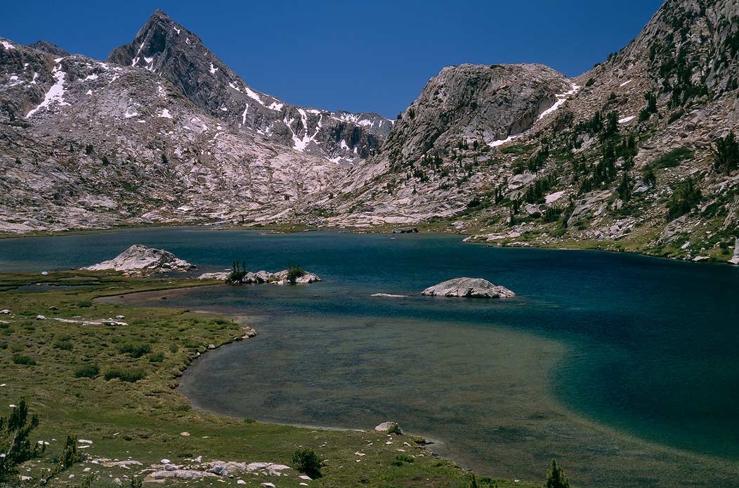 1991CA00630 ©Tim Medley - Evolution Lake, Mt. Huxley, John Muir TR, Kings Canyon NP, CA