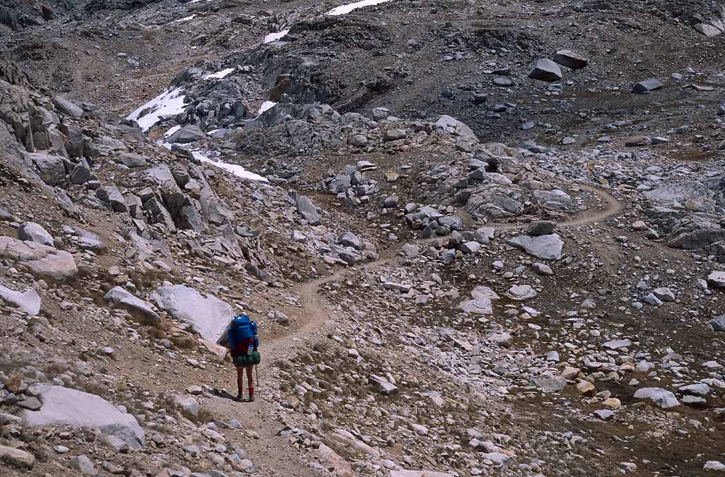 1991CA01200 ©Tim Medley - Le Conte Canyon, John Muir TR, Kings Canyon NP, CA