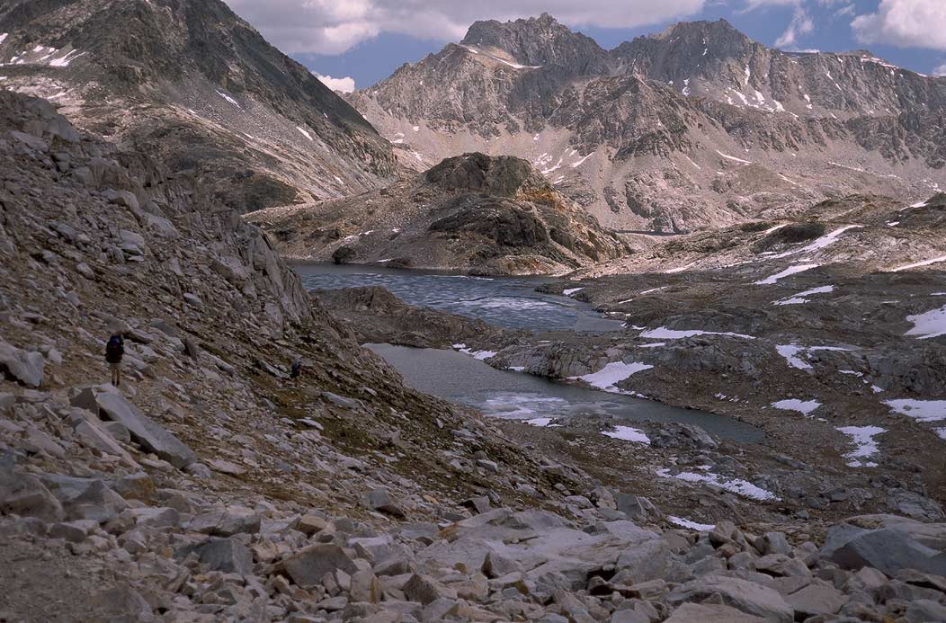 1991CA01210 ©Tim Medley - Helen Lake, Le Conte Canyon, John Muir TR, Kings Canyon NP, CA