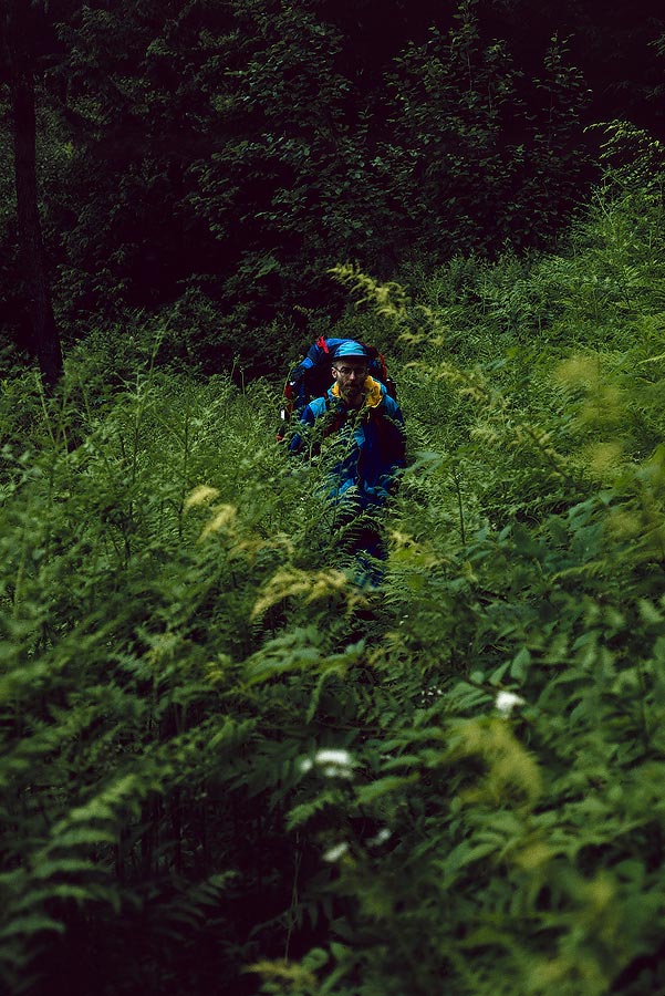 1993WA0319 &copy;Tim Medley - Milk Creek, Pacific Crest Trail, Glacier Peak Wilderness, WA