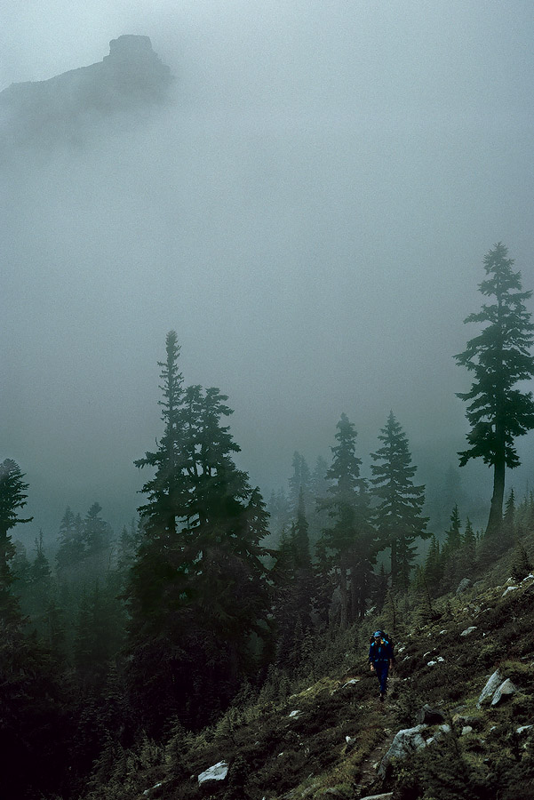 1993WA0516 &copy;Tim Medley - Miners Ridge Trail, Glacier Peak Wilderness, WA