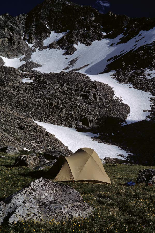 198705605 ©Tim Medley - Camp, North Fork Hellroaring Creek, Lee Metcalf Wilderness Area, MT
